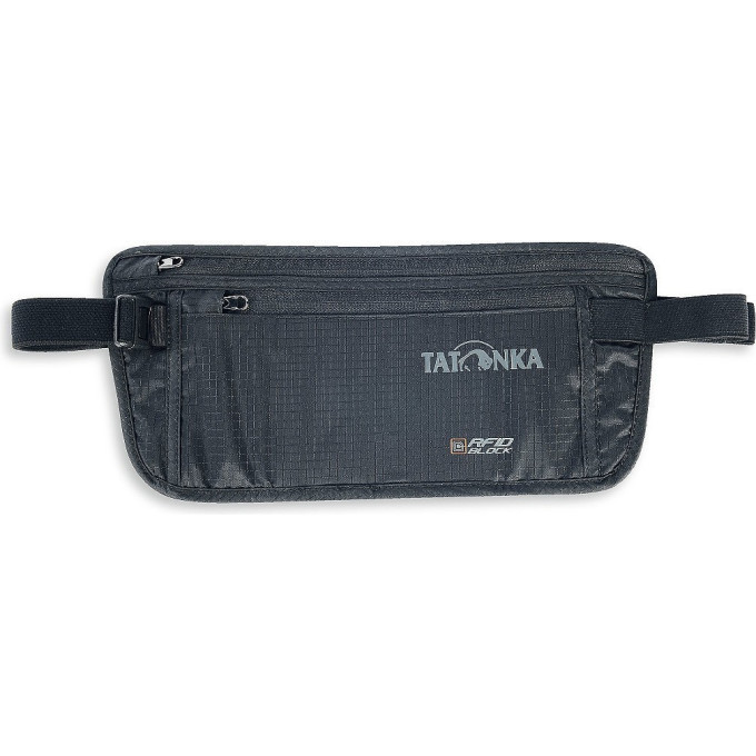 Плоский кошелек на молнии TATONKA SKIN MONEYBELT INT RIFD B с защитой от считывания данных RFID Block, black 2947,040 - black